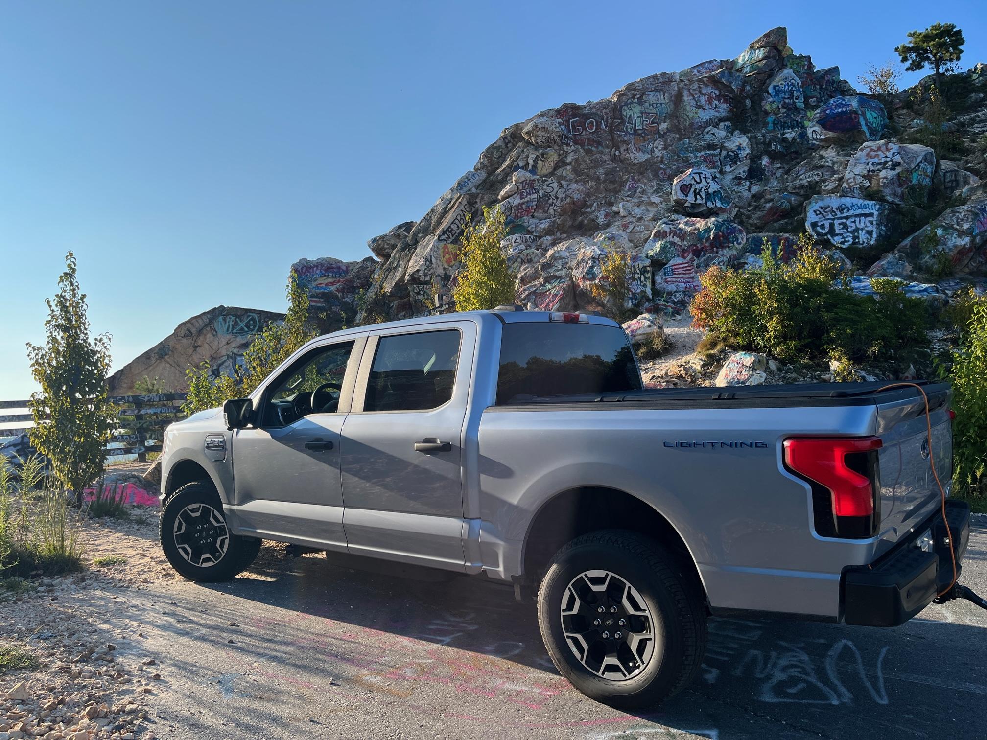 Ford F-150 Lightning Climbed to the 'top o the world'... 3,346' cTOP mountain graphics 2.JPG