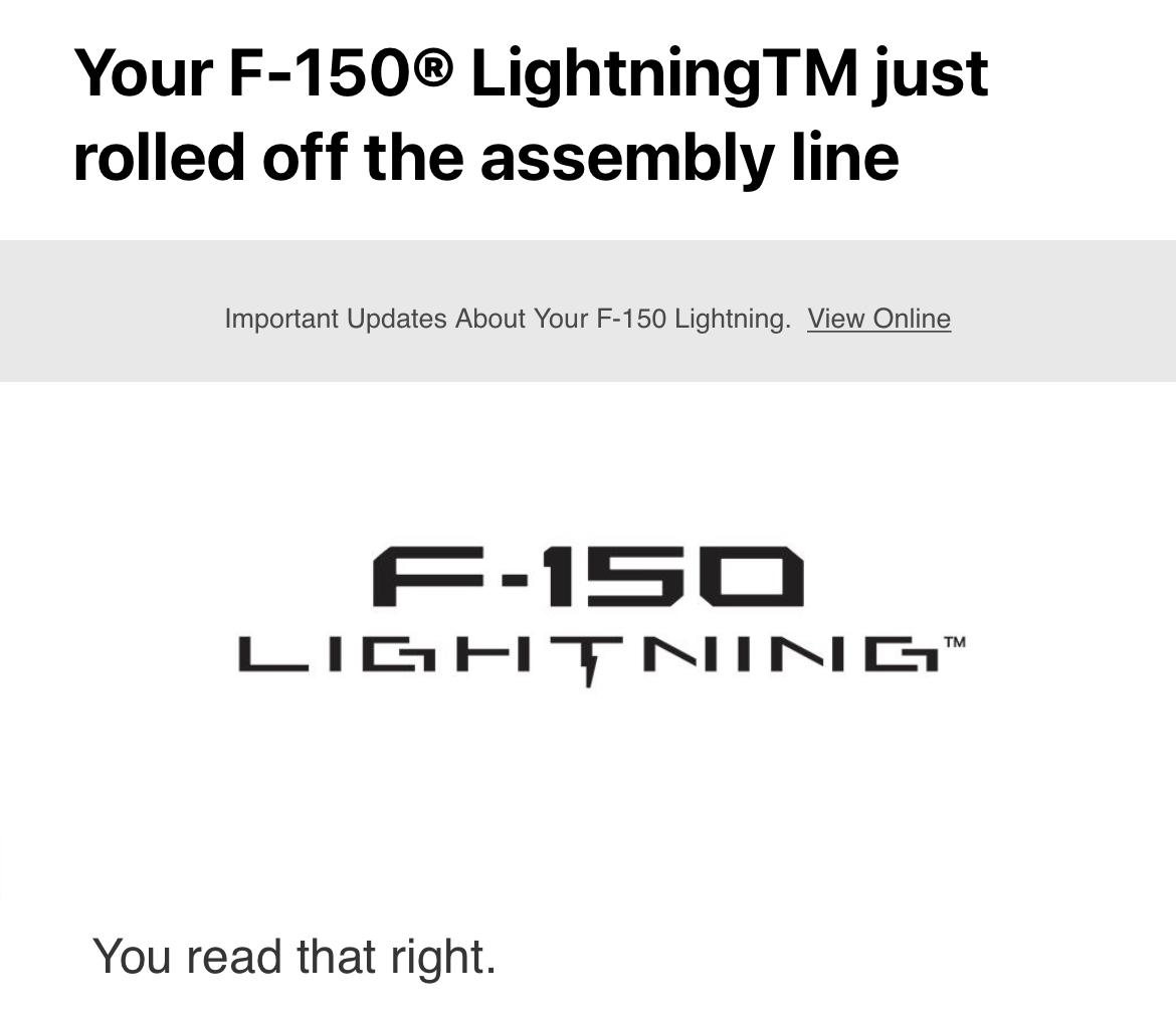 Ford F-150 Lightning Email & Photo: Your F-150 Lightning just rolled off the assembly line [post yours] D03C73C0-225A-4766-A95D-12372AD55713