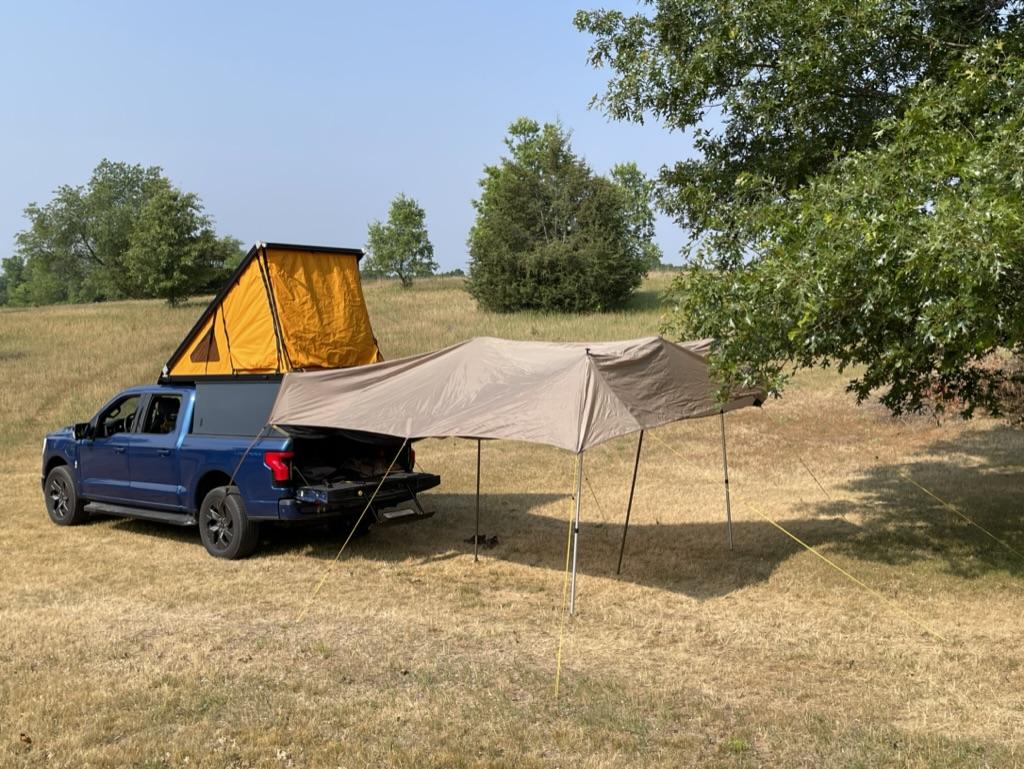 Ford F-150 Lightning Lightning Glamping: Slumberjack Roadhouse Tarp and GoFast Camper DCC6A820-4D1F-47BC-8075-365E087D8397_1_105_c