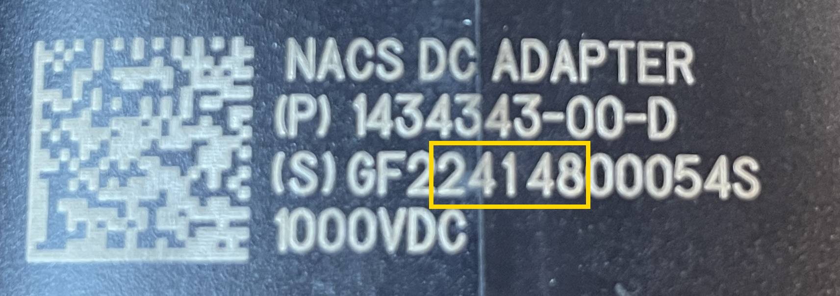 Ford F-150 Lightning Tesla NACS Adapter Recall / Replacement Notice (10/24/24) DCFC adapter date code