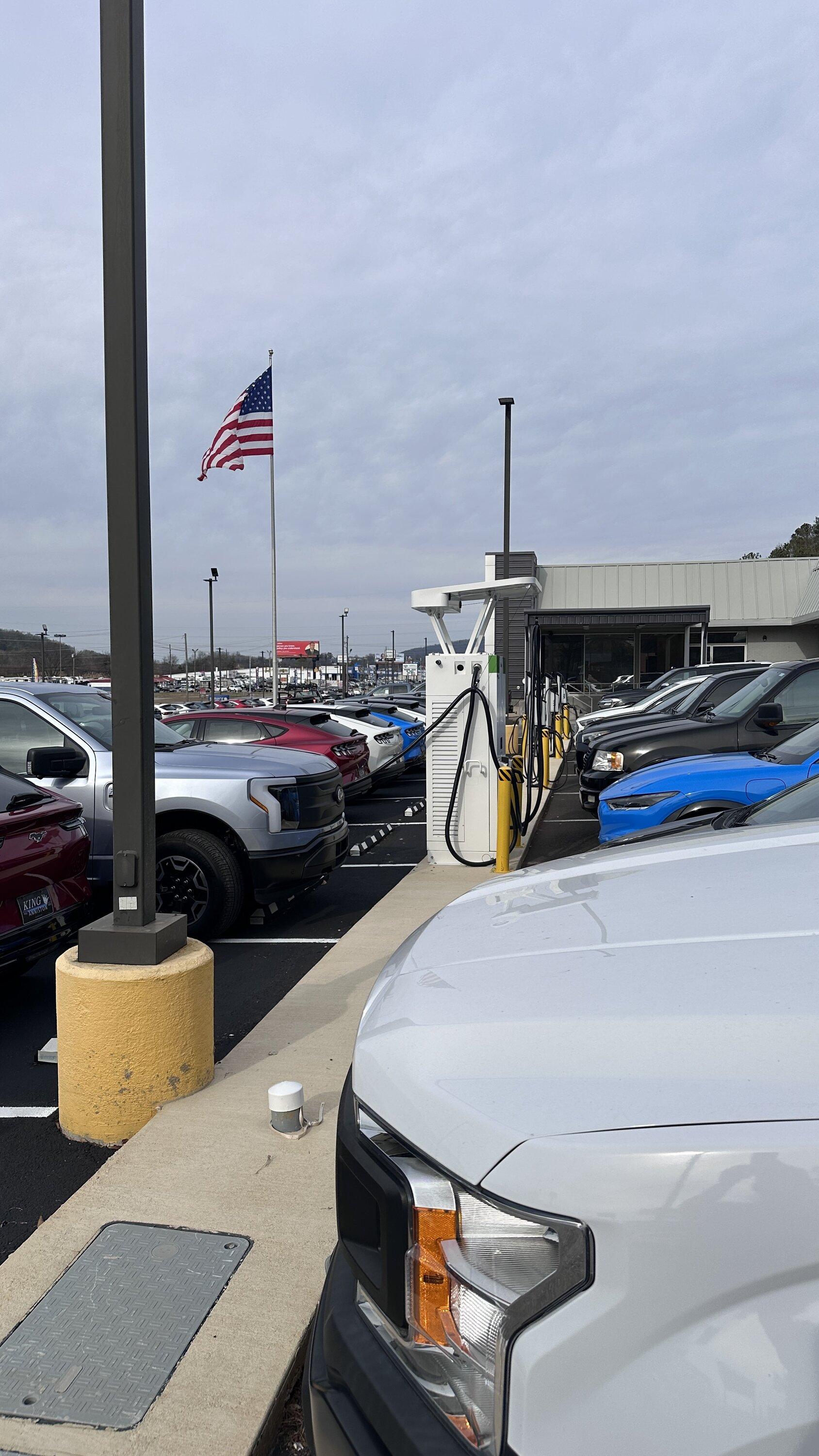 Ford F-150 Lightning ~825 miles this weekend, Georgia to Alabama, through TN and NC Mountains DEALER row