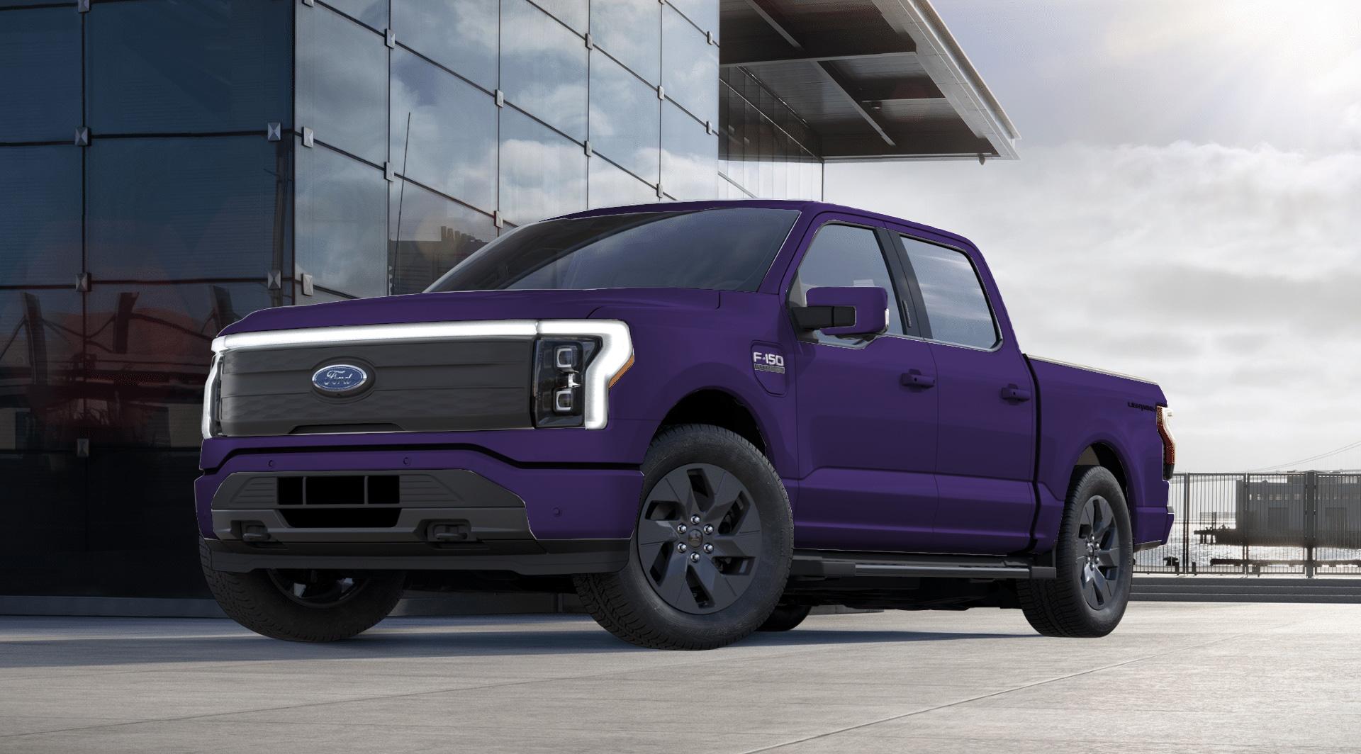 Ford F-150 Lightning Would anyone else have preferred Cyber Orange as a color option? deep-purple