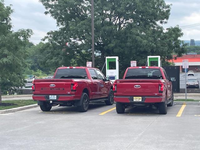 Ford F-150 Lightning RAPID RED F-150 Lightning Photos & Club EA_Scranton_20240817