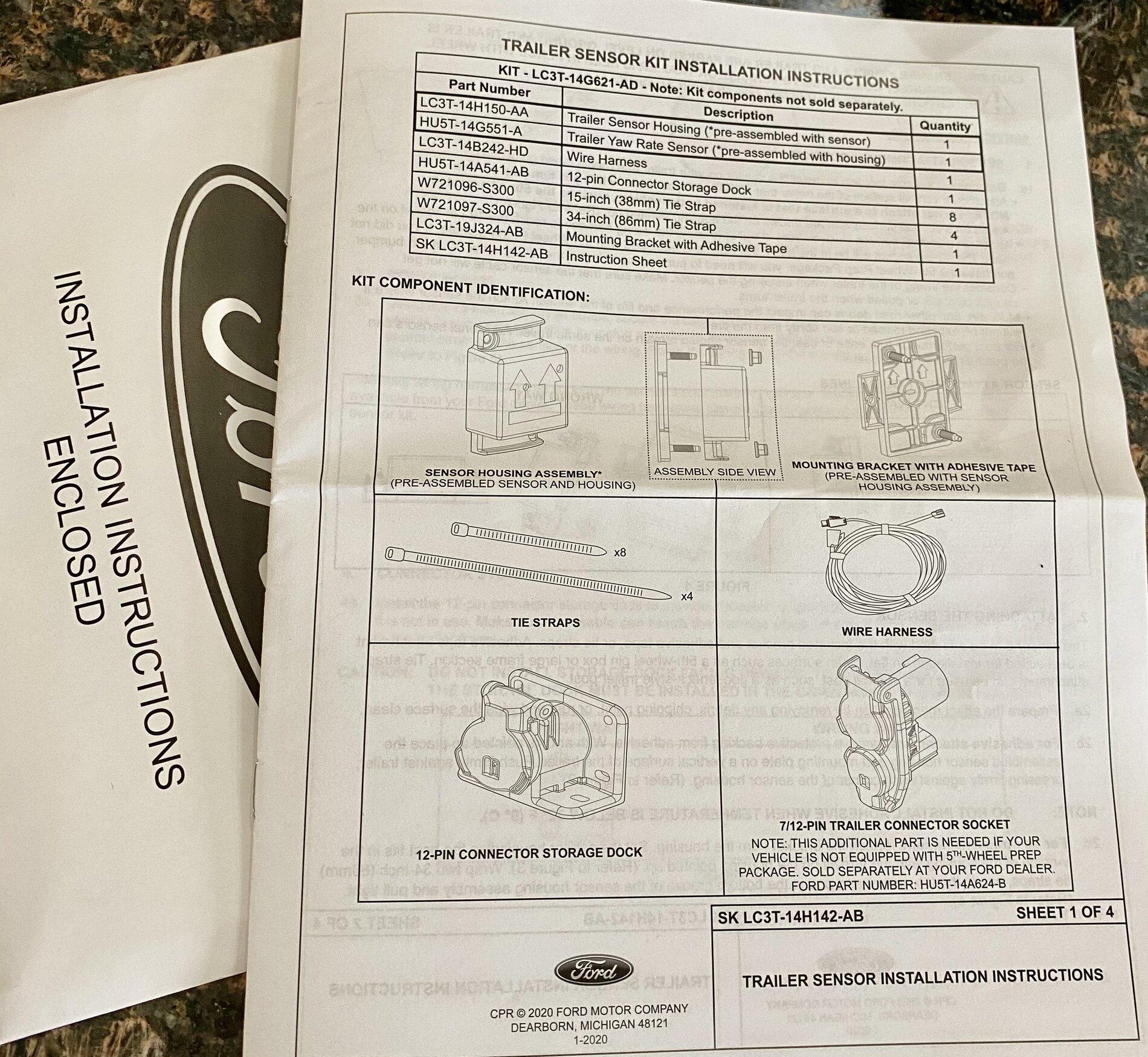 Ford F-150 Lightning Ford Pro Trailer Backup Assist Sensor Install Guide (2021 F-150) ECA7E36B-BFCD-4F92-A745-28A26F0AB044