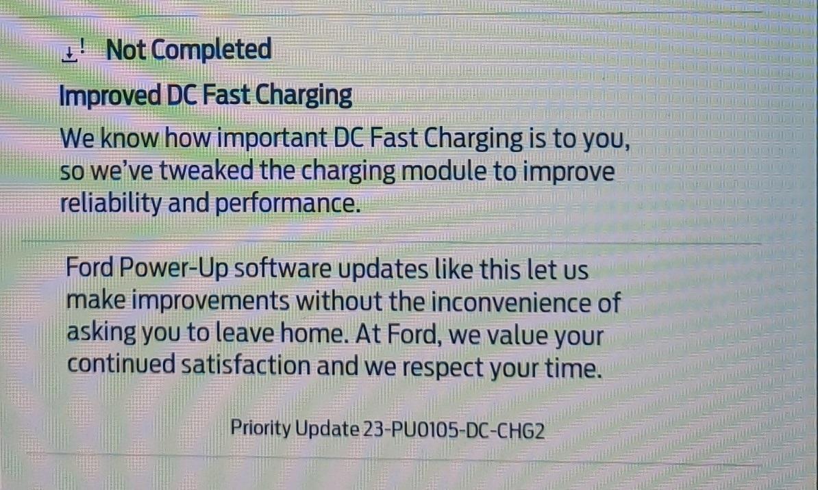 Ford F-150 Lightning Lack of OTA Updates...Am I the Only One? error