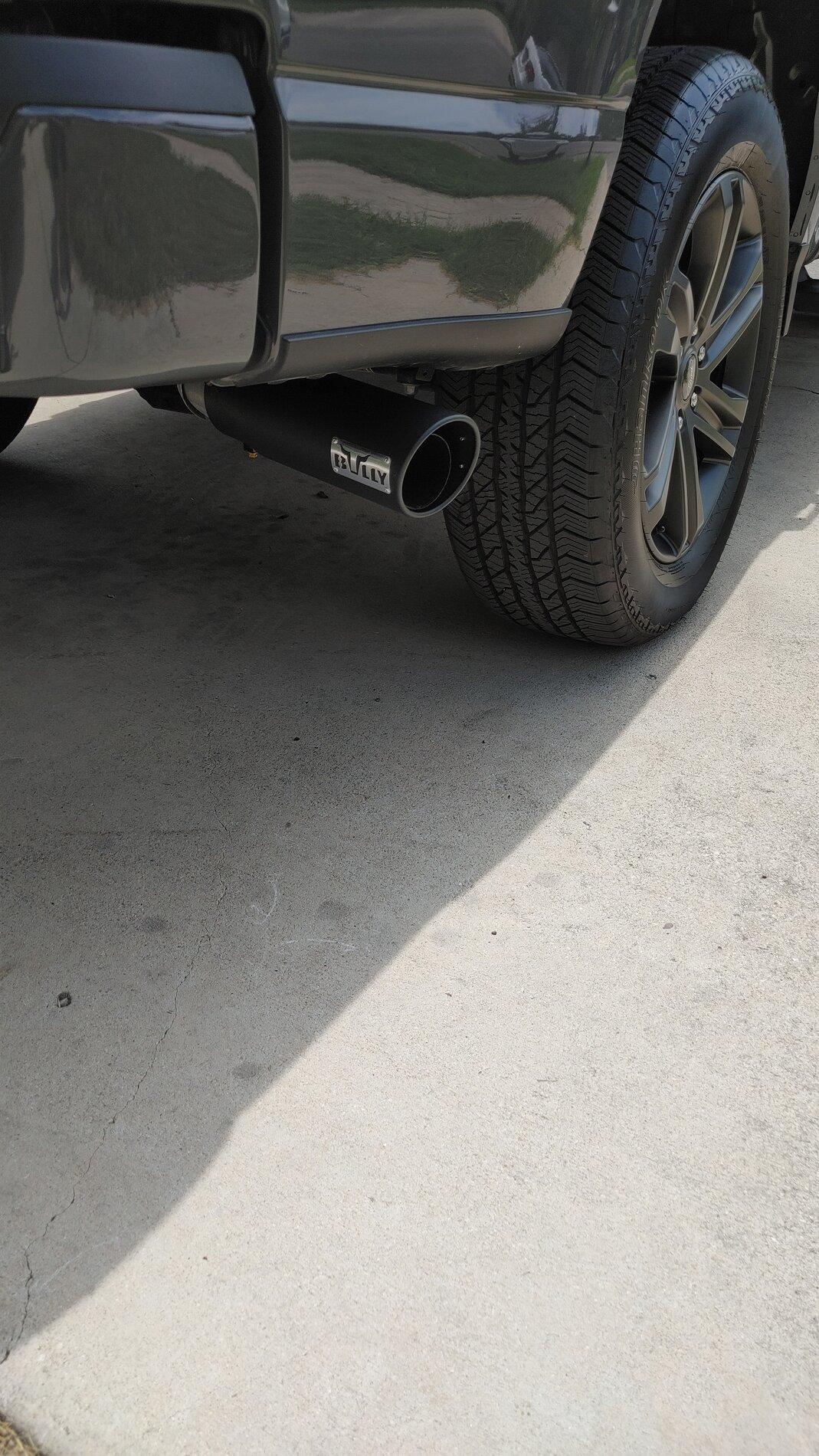 Ford F-150 Lightning Swapping chrome exhaust tip Exhaust ti