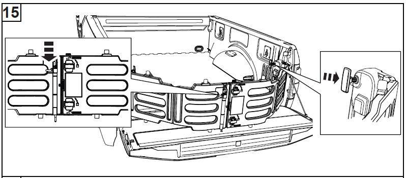 Ford F-150 Lightning Liking my Lightning... but no way to lock tailgate in down position? Extender_Lock_Pin