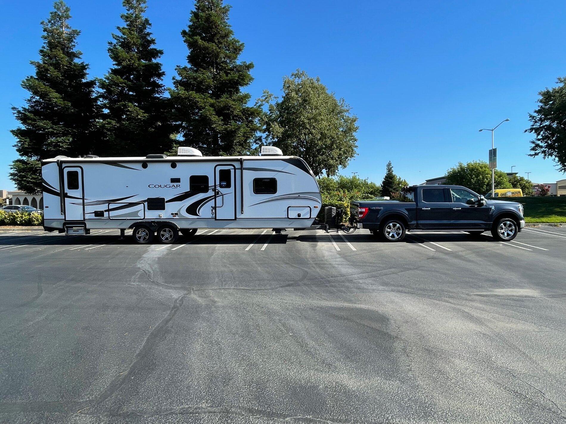 Ford F-150 Lightning New travel trailer F150 and Trailer