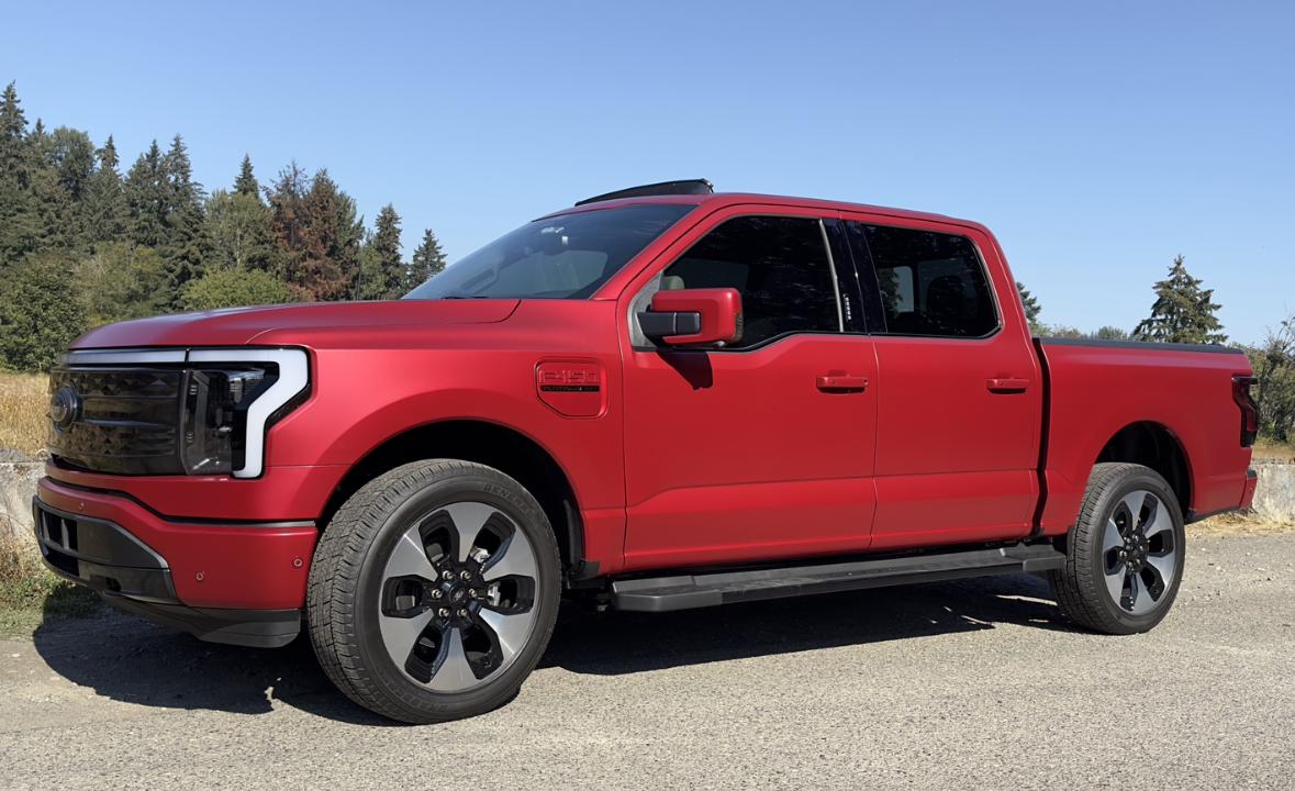 Ford F-150 Lightning Tinted front light bar on F150 Lightning using special tint made for lights F261AC96-1F4E-41C9-8E72-3CFA1A319C75