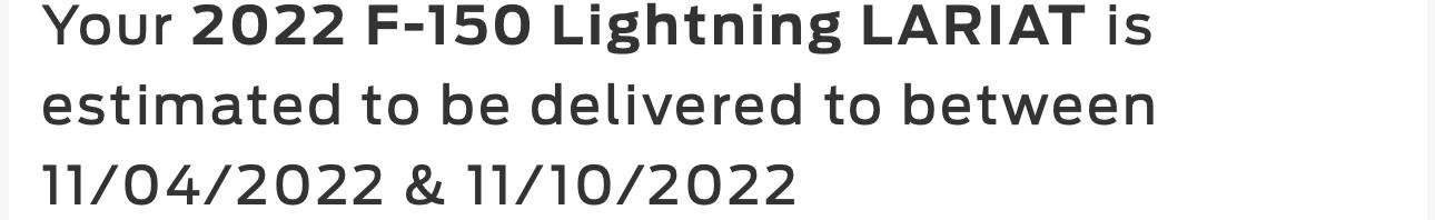 Ford F-150 Lightning Long ship delays (>60 days from build  to arrival) F30BC466-3811-4698-9A06-6146156A6ED8