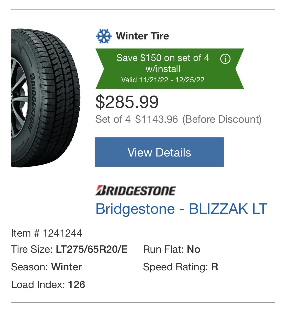 Ford F-150 Lightning Snow tire problem on Lariat F755C525-0E65-4CB7-A3BD-721ECFAEEEEA