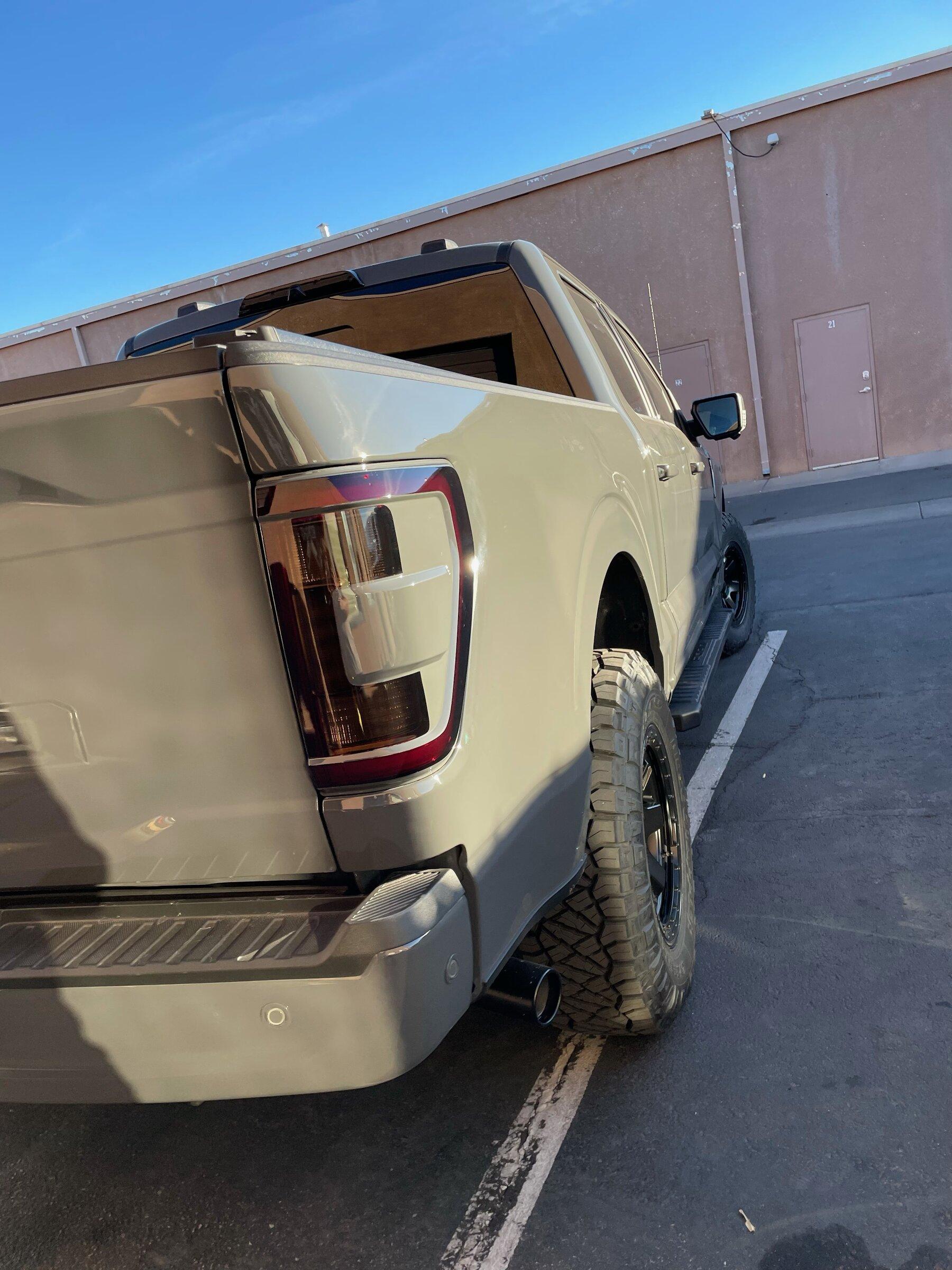 Ford F-150 Lightning Color Matched Headlights & Taillights + Blacked Out Grill & Vents on Lariat F90025A5-BD65-48CB-B77D-1DF8A832D39E