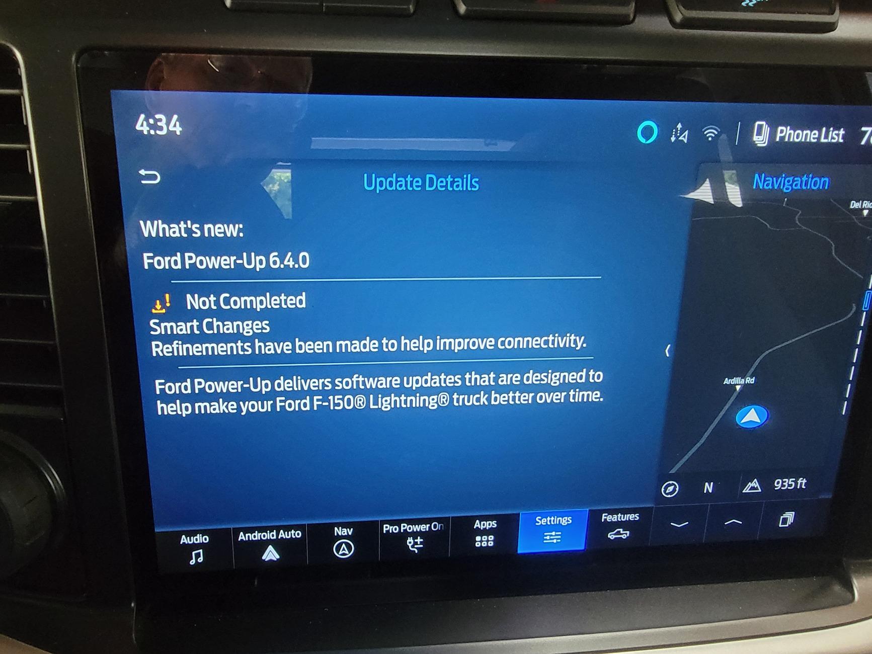 Ford F-150 Lightning Priority Update: 23-PU1103-NAT-VCE (re-release of 6.2.0) Ford Sync Updates