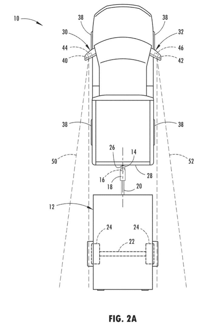 Ford F-150 Lightning Ford Patents Automatically Adjusting Mirrors for Trailer Towing ford-trailer-towing-adjustment-mirror-system-3