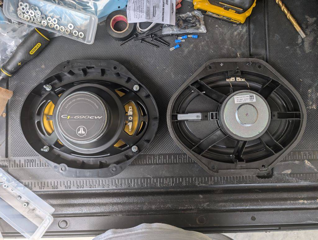 Ford F-150 Lightning Audio Upgrade For Stock 6-Speaker Sound System-My Solution fronts