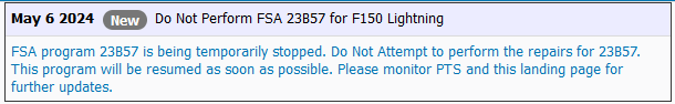 Ford F-150 Lightning ECU module programming guide using FDRS FSA_23B57_pause_6-May-24