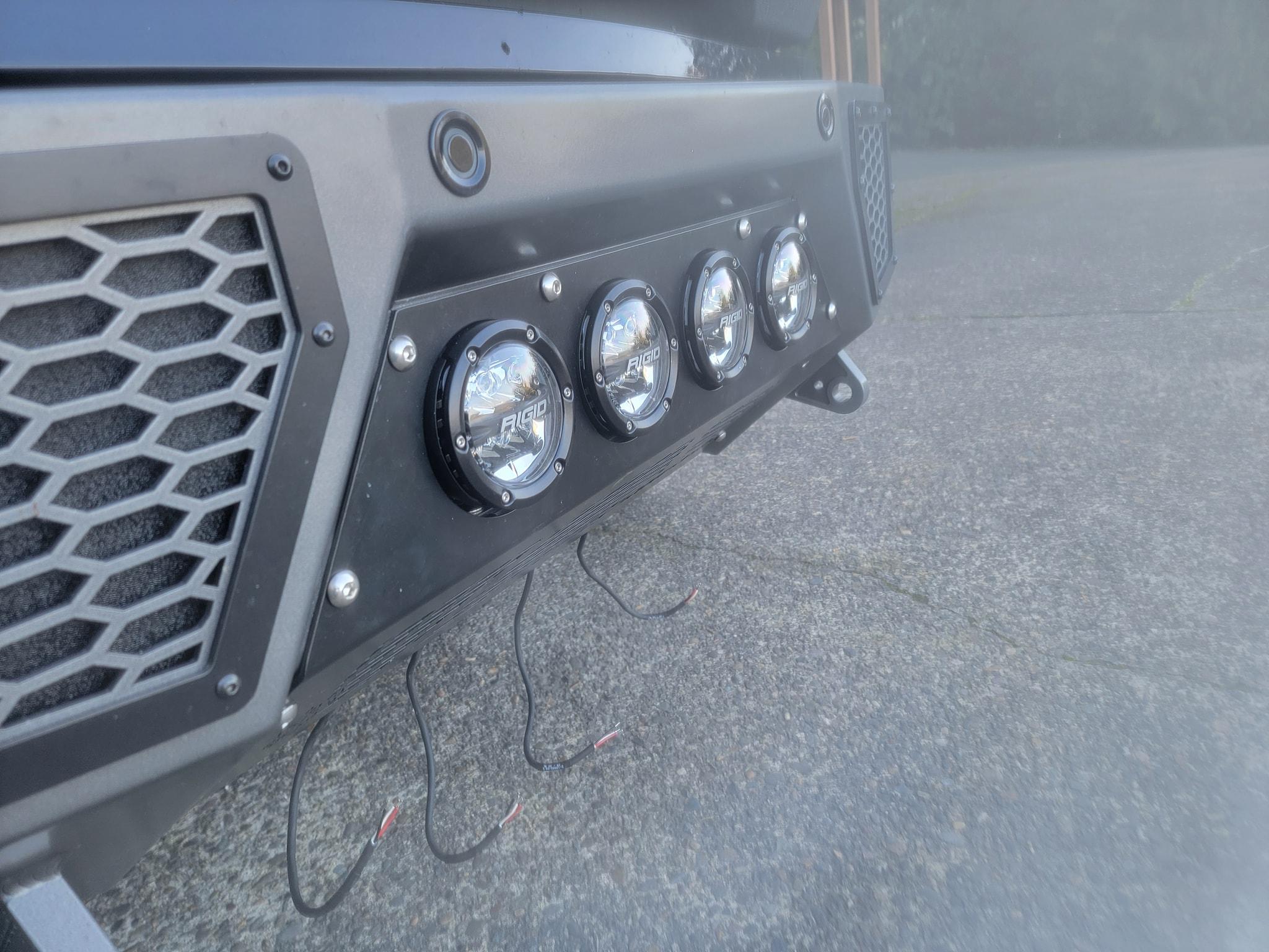 Ford F-150 Lightning Sinister front. hangin