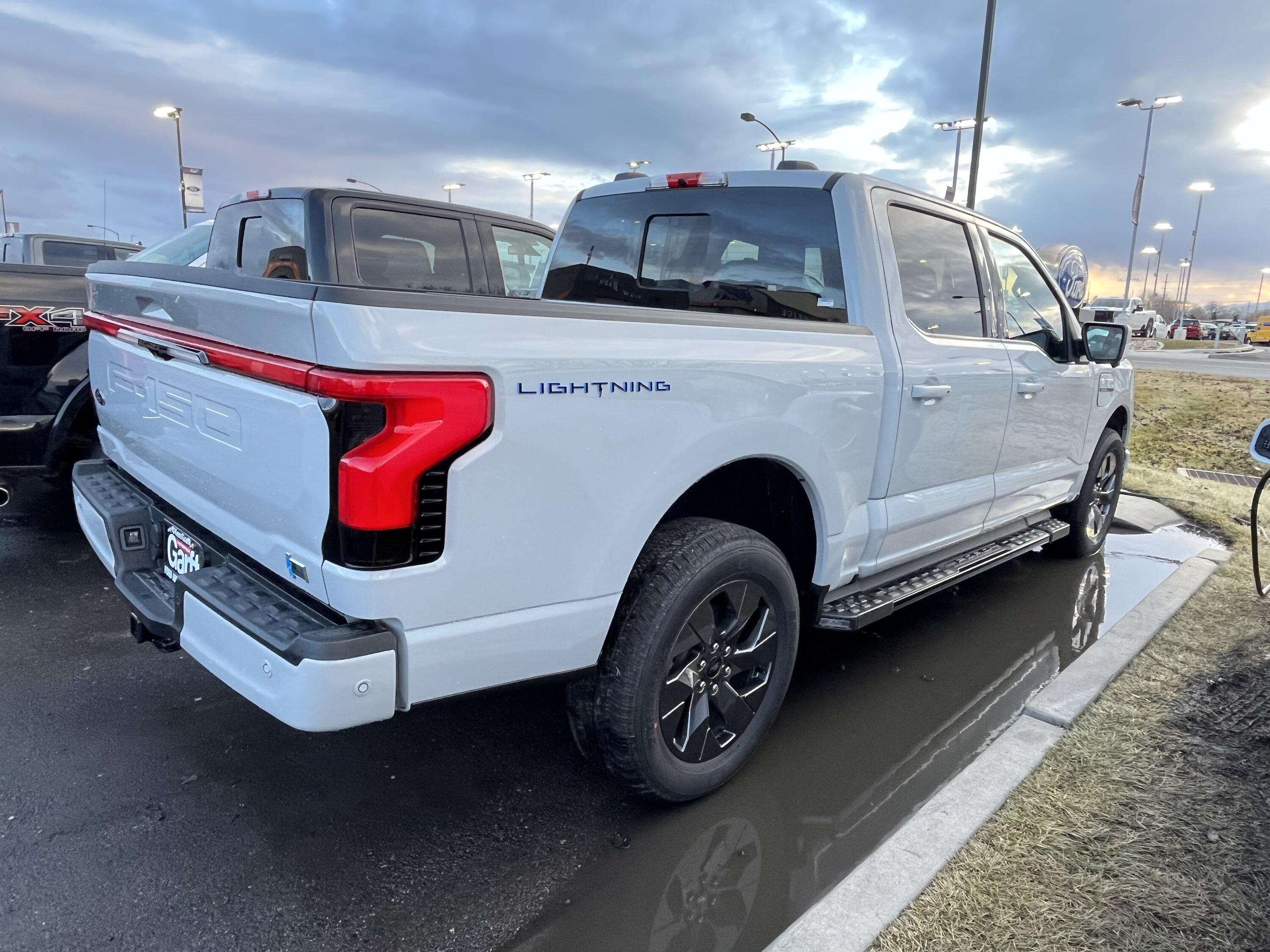 Ford F-150 Lightning Avalanche Lightning Arrived.  It honestly just looks white. IMG-6090 (1)