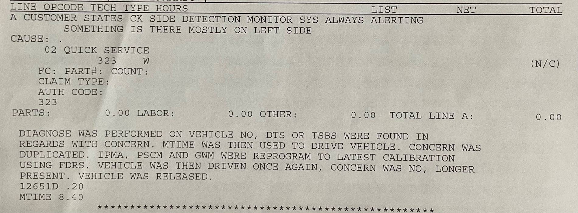 Ford F-150 Lightning Side sensors constantly alerted IMG_0025