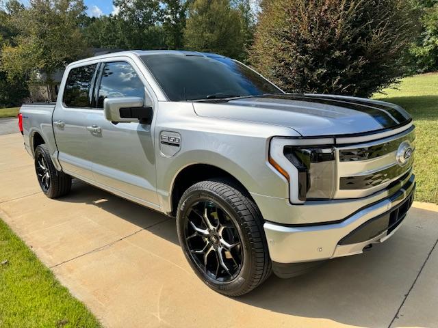 Ford F-150 Lightning Bumper paint and racing stripes on my Lightning IMG_0036