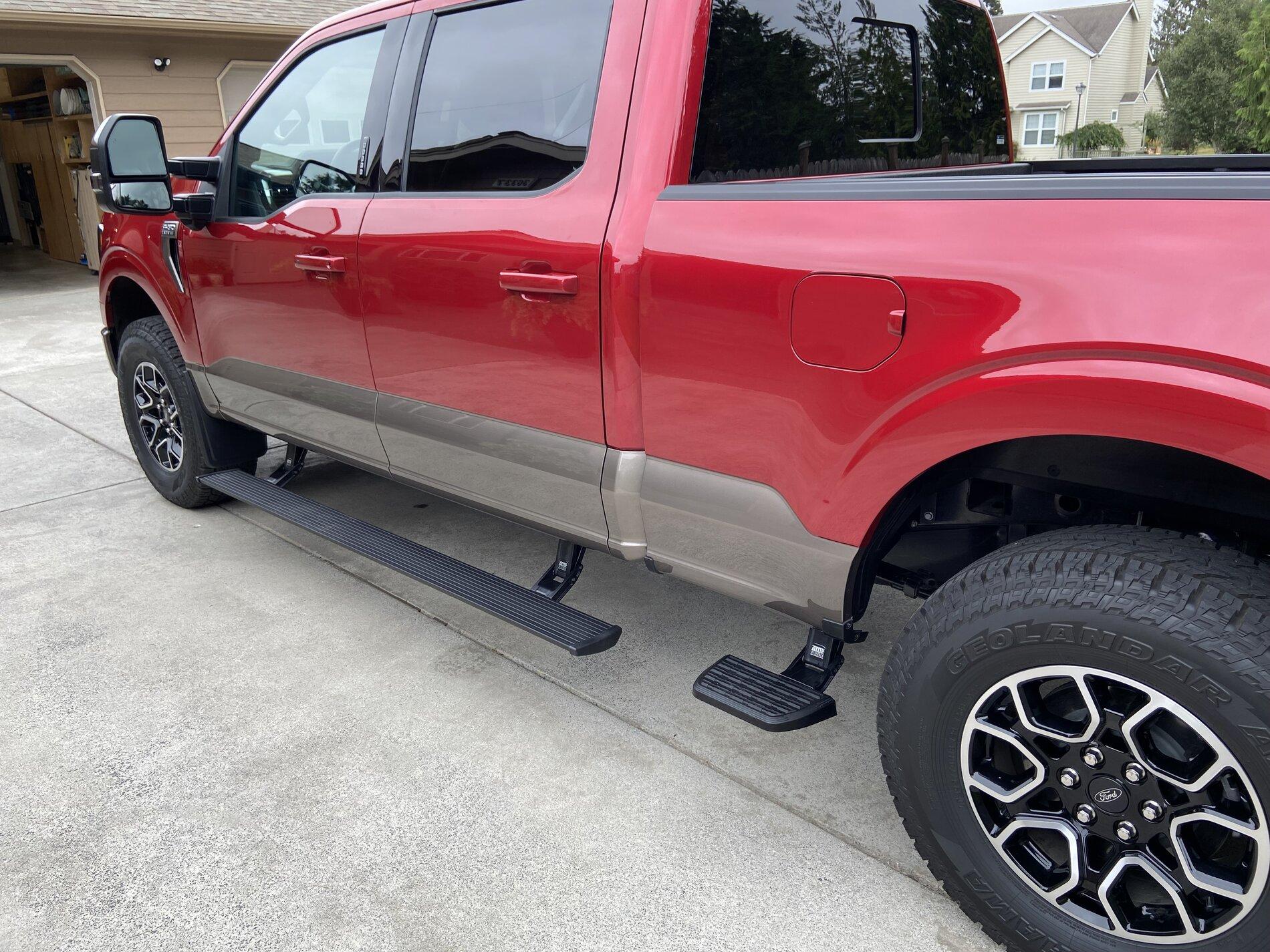 Ford F-150 Lightning Adding AMP power step to 21 Lariat Super Crew IMG_0050 (1).JPG