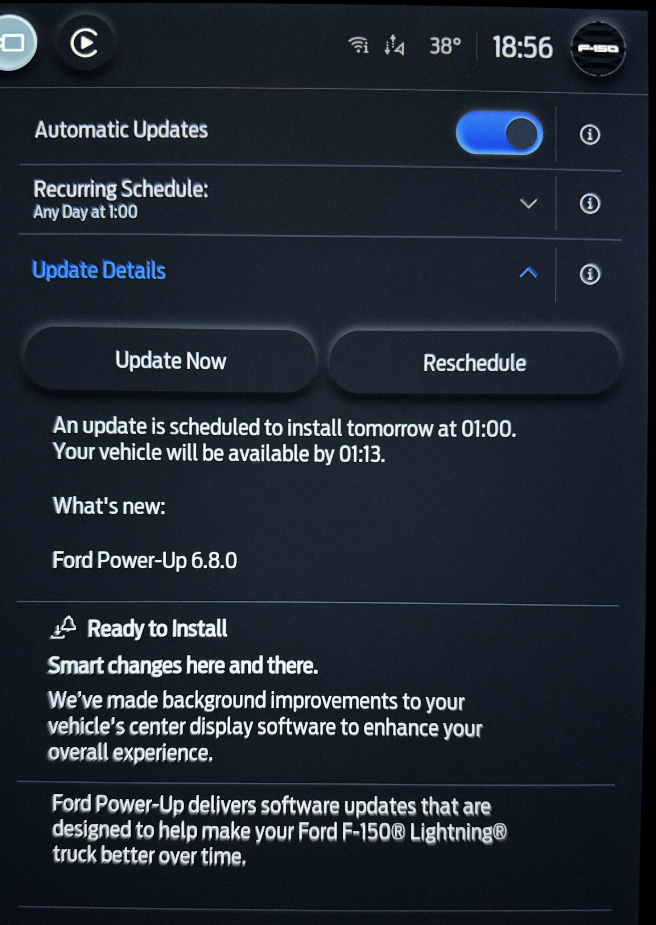 Ford F-150 Lightning Power-Up OTA 6.8.0 - Smart Changes: Center Screen IMG_0107