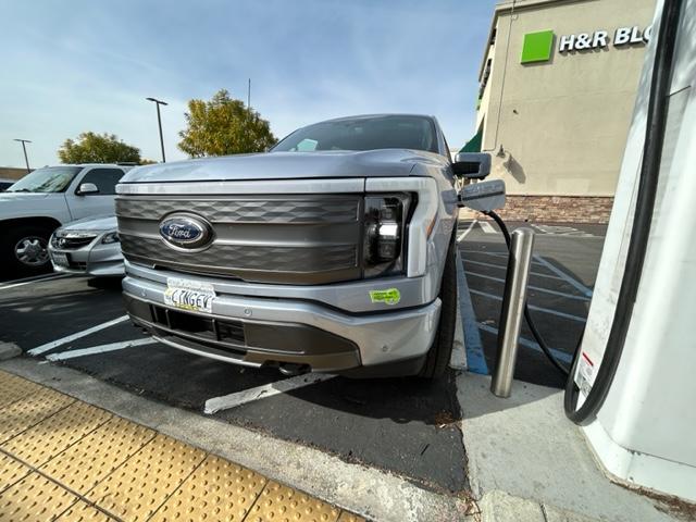 Ford F-150 Lightning Tesla Supercharger Membership Launched @ $12.99 / month. First video of Lightning charging at Supercharger CCS Magic Dock IMG_0190.JPG