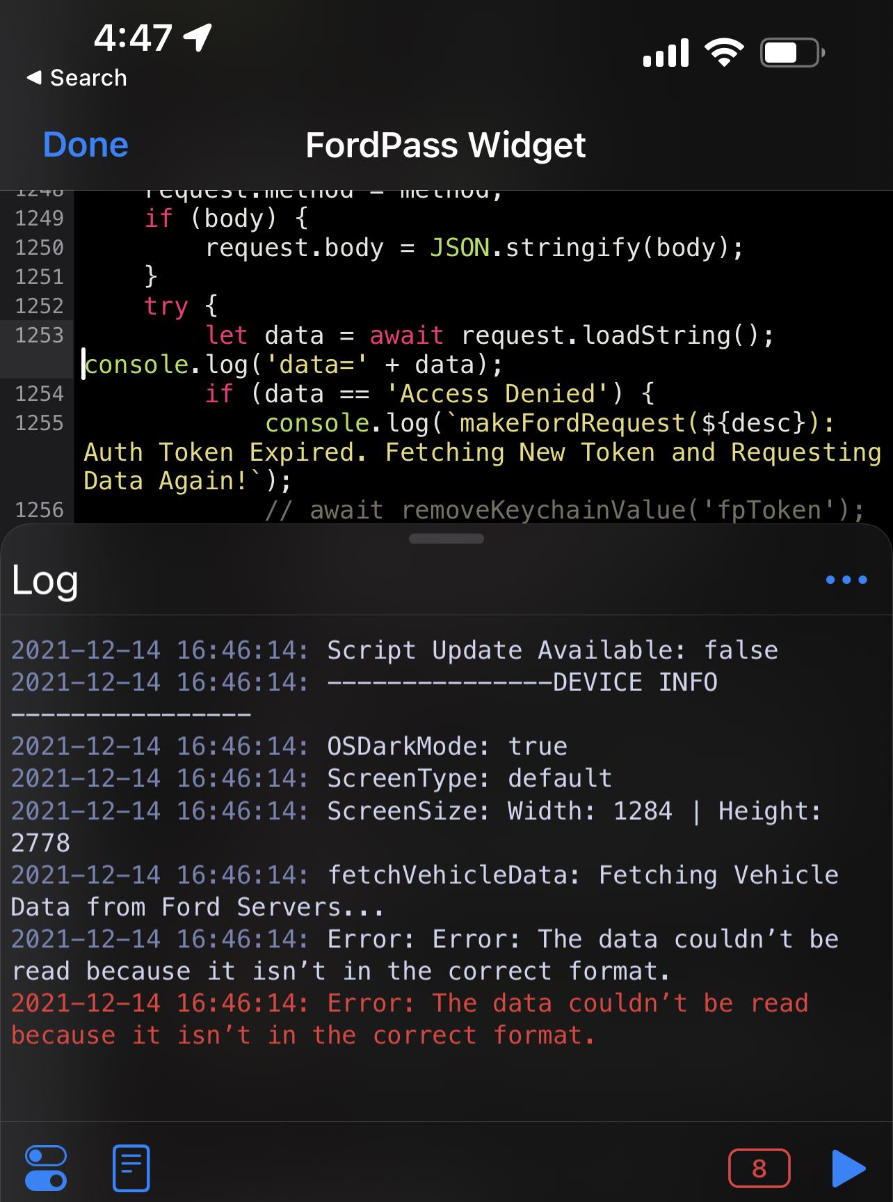 Ford F-150 Lightning FordPass - Scriptable Widget (iOS, iPad, MacOS) IMG_0214