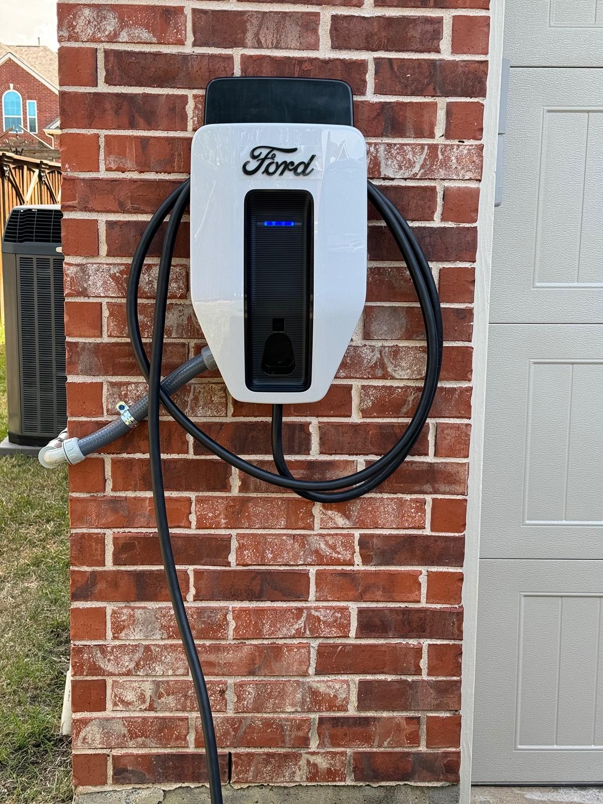 Ford F-150 Lightning Ford charger with Tesla solar and Powerwall IMG_0467