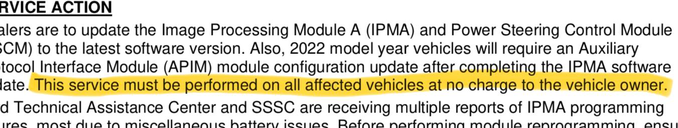 Ford F-150 Lightning CSP 24B56 - Inoperative Front Parking Sensor(s) - IPMA Software Update for Certain 2022-24 F-150 Lightning Trucks IMG_0503