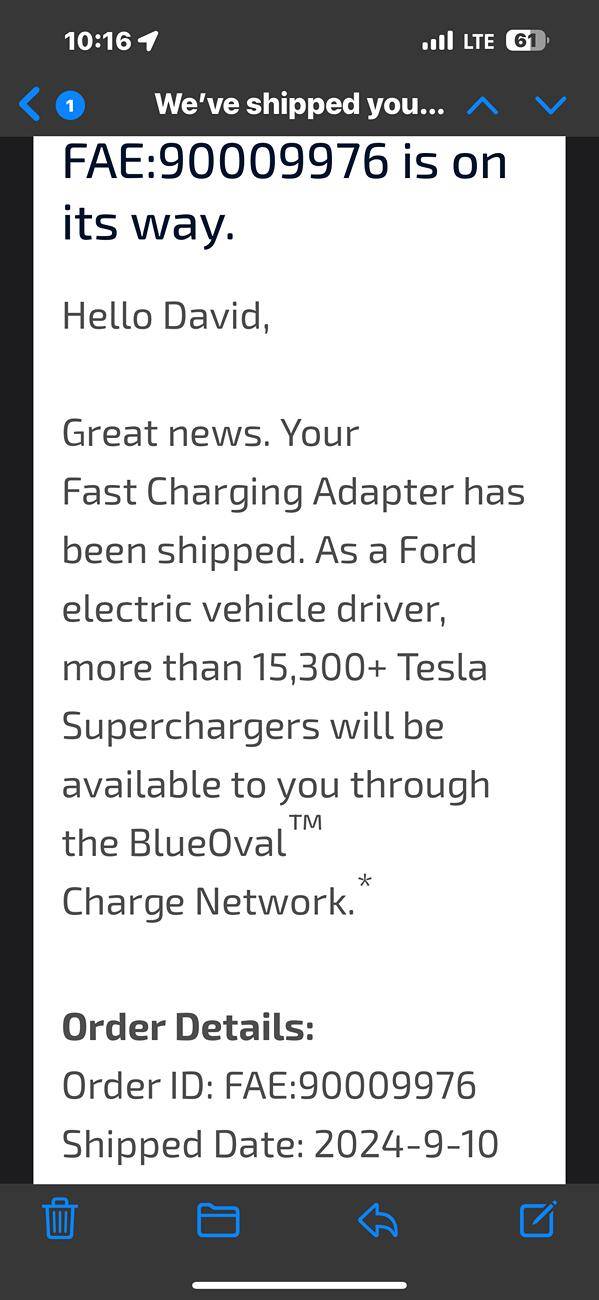 Ford F-150 Lightning Ford Resumes Shipping Fast Charging Adapters (Sept. 2024 batch) IMG_0522