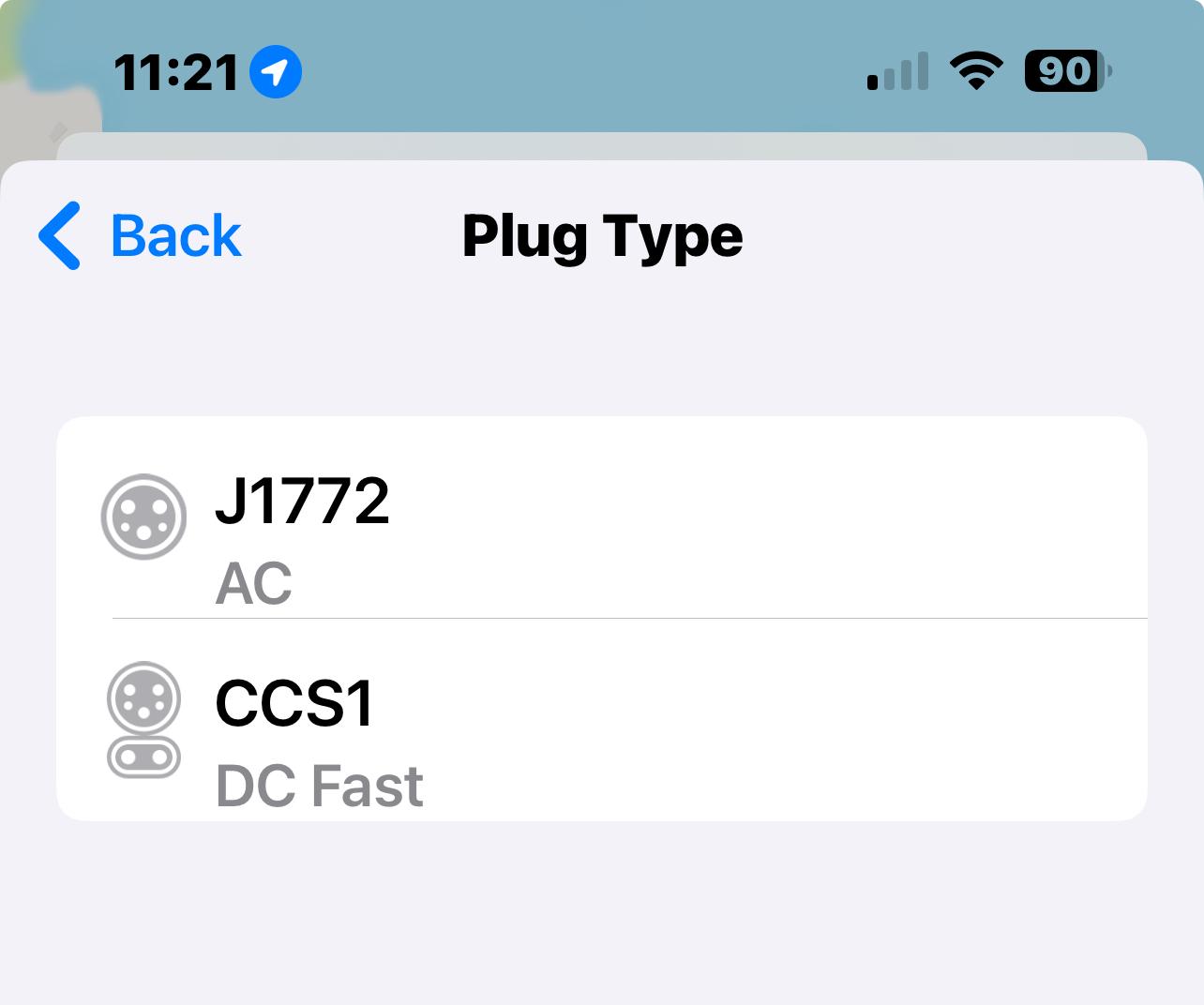 Ford F-150 Lightning Filtering Chargers in Apple Maps IMG_0525