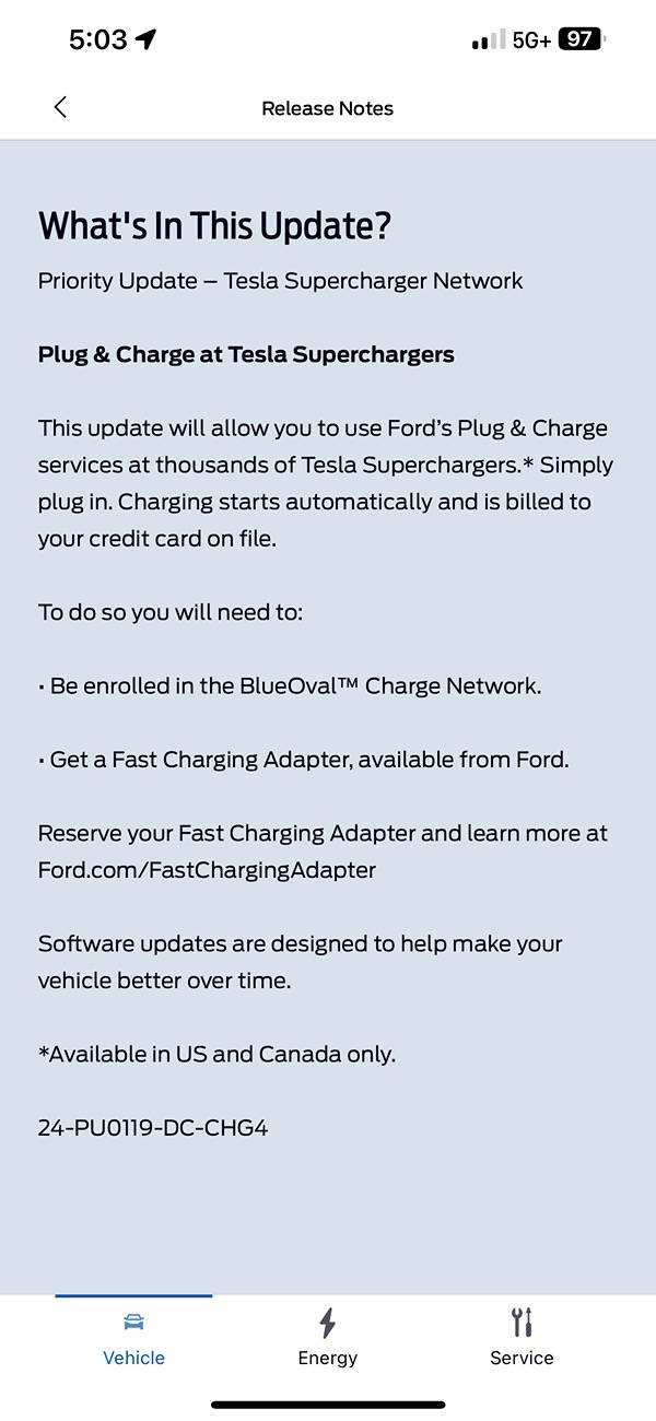 Ford F-150 Lightning Priority Update - 24-PU0119-DC-CHG4 [Tesla Supercharger Network] IMG_0537