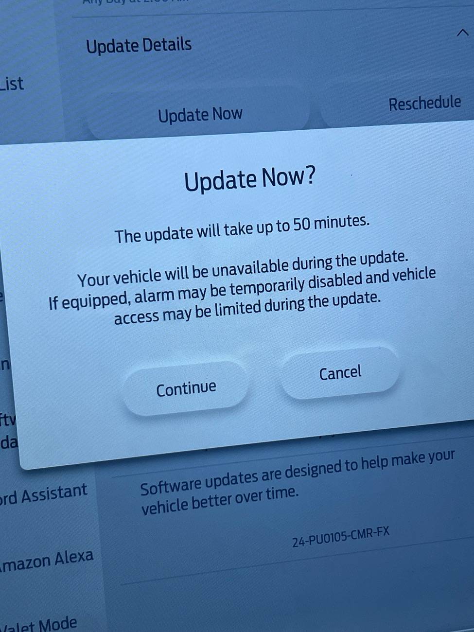 Ford F-150 Lightning Priority Update: 24-PU0105-CMR-FX. Driver Monitoring System IMG_0546