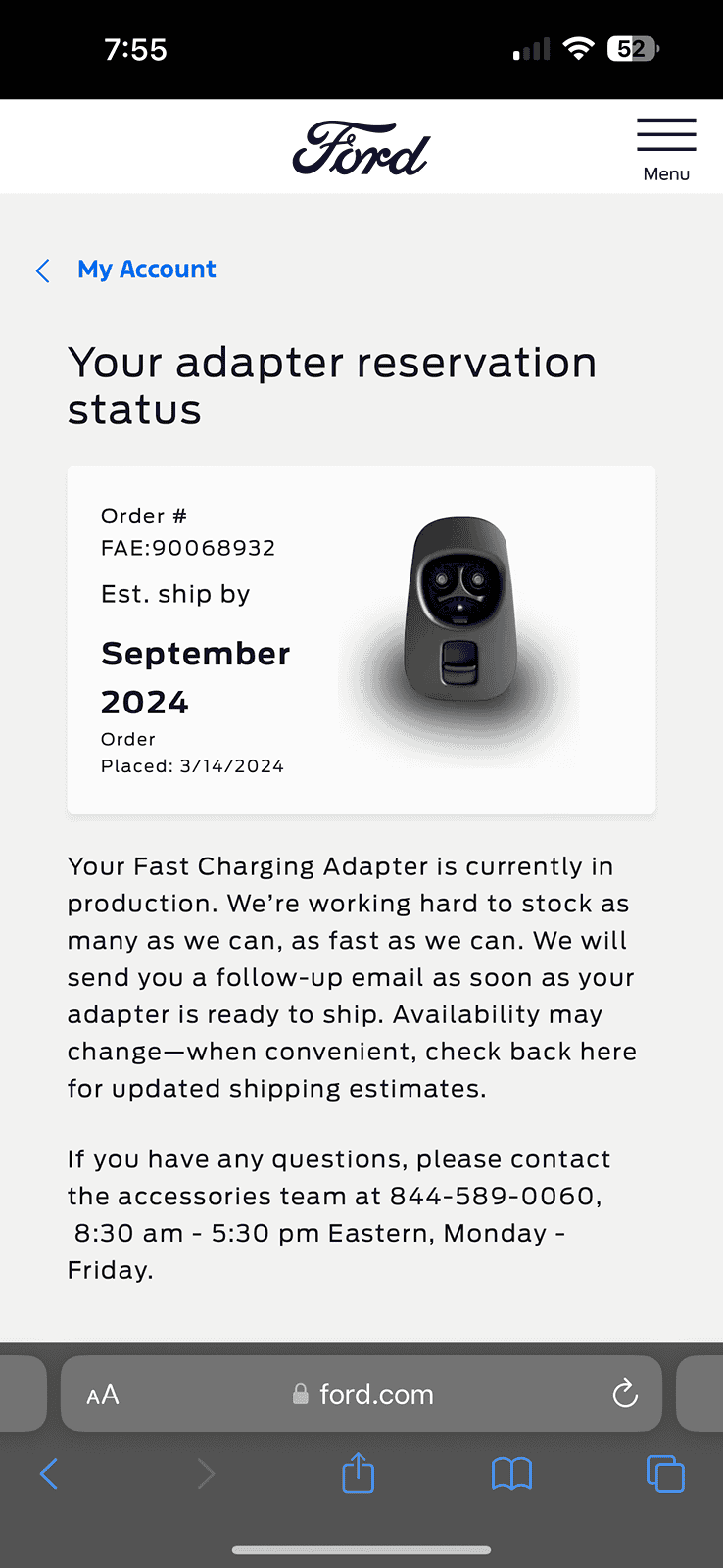 Ford F-150 Lightning Update: F-150 Lightning Fast Charging Tesla Adapters Start Shipping TODAY Per Ford! IMG_0564