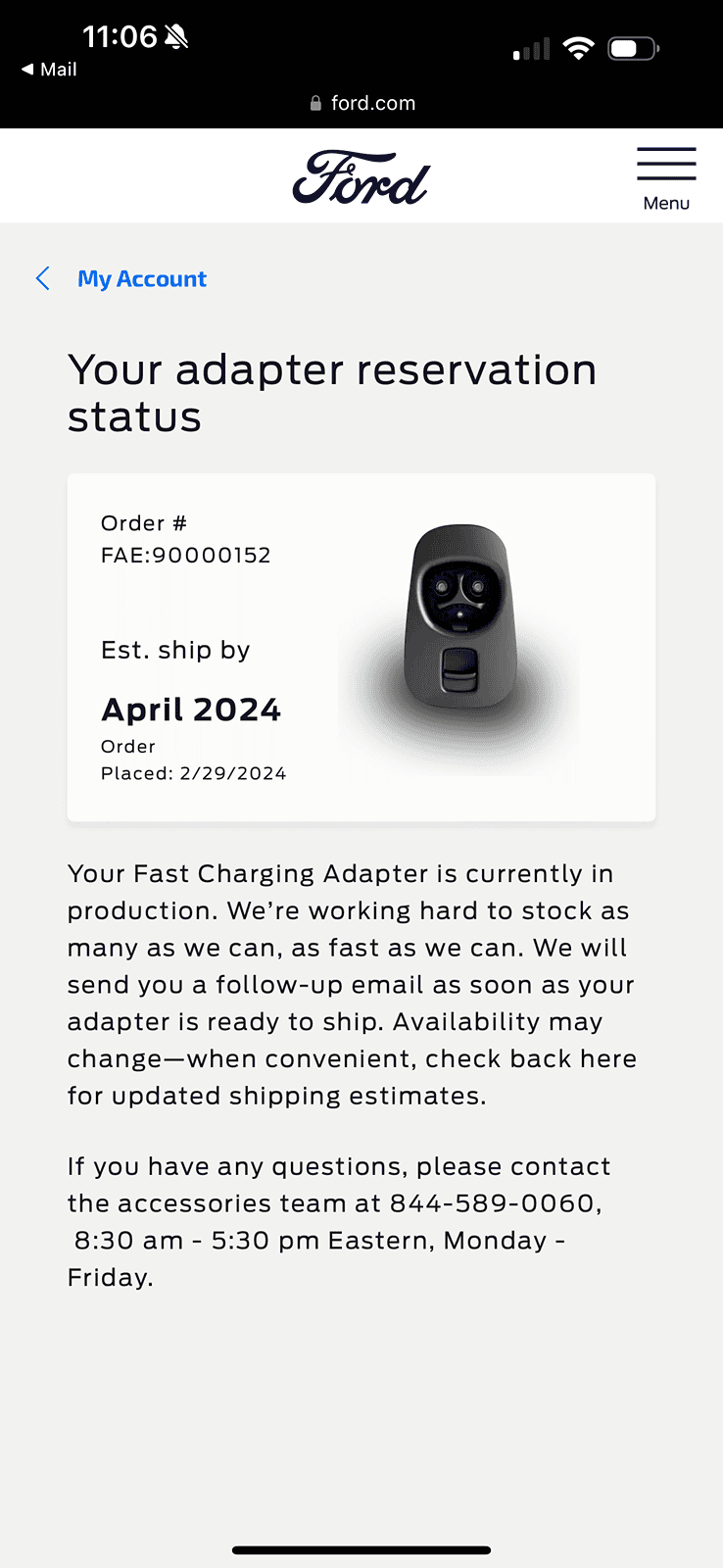 Ford F-150 Lightning Update: F-150 Lightning Fast Charging Tesla Adapters Start Shipping TODAY Per Ford! IMG_0580