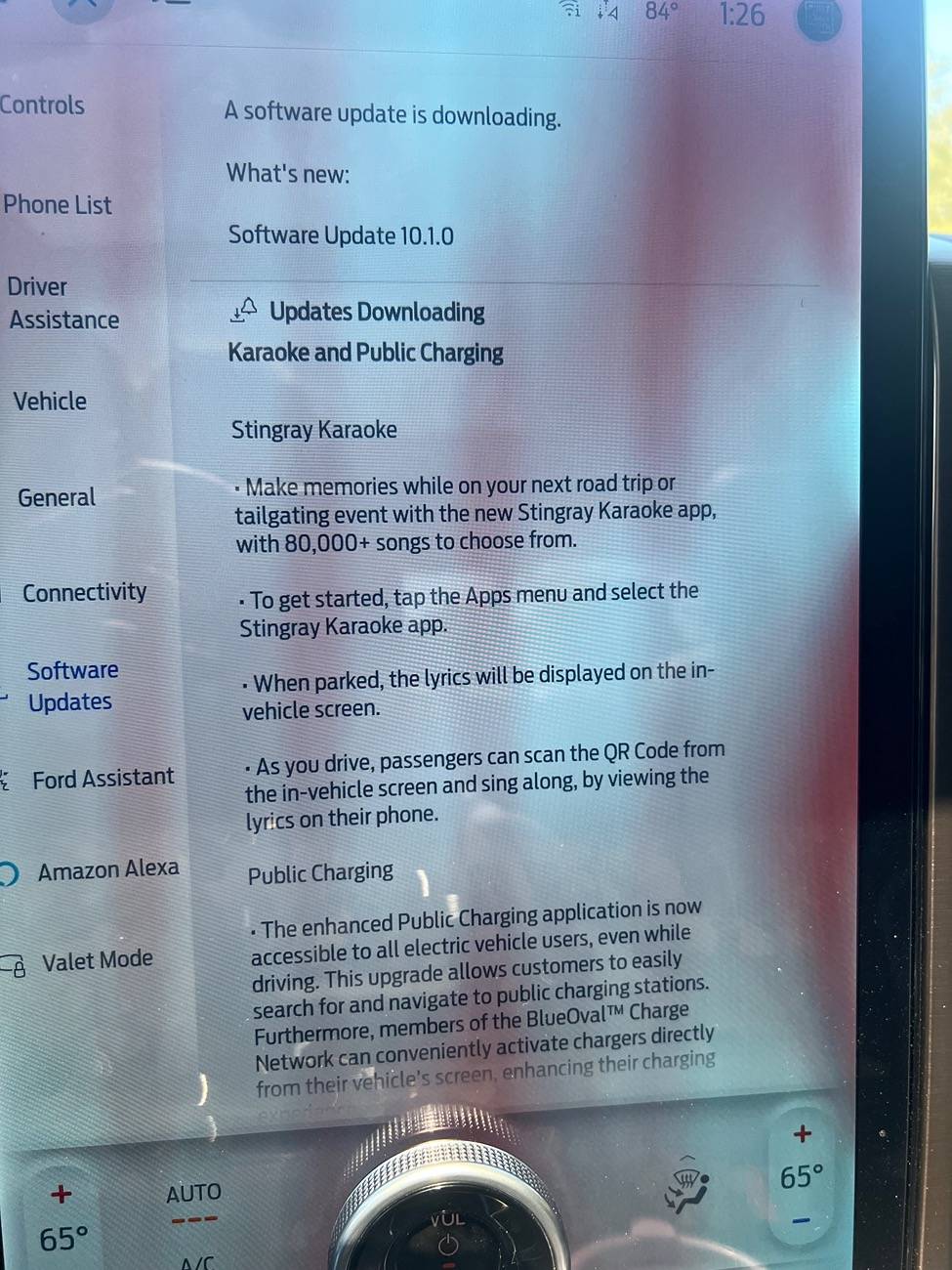 Ford F-150 Lightning OTA Software Update 10.1.0 -- It's karaoke time IMG_0663