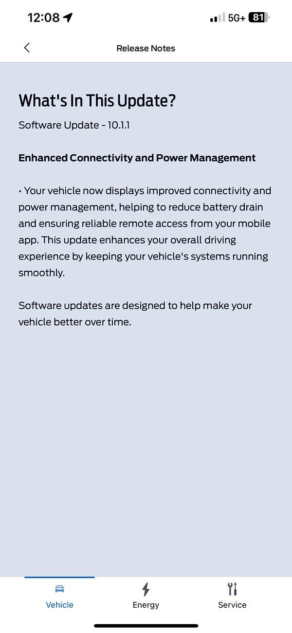 Ford F-150 Lightning OTA Software Update - 10.1.1 Enhanced Conn & Power Management adds karaoke app IMG_0673