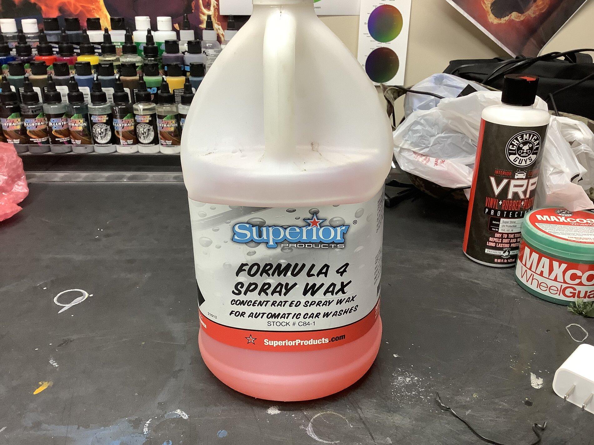 Superior Products Formula 4 Spray Wax 1 Gal