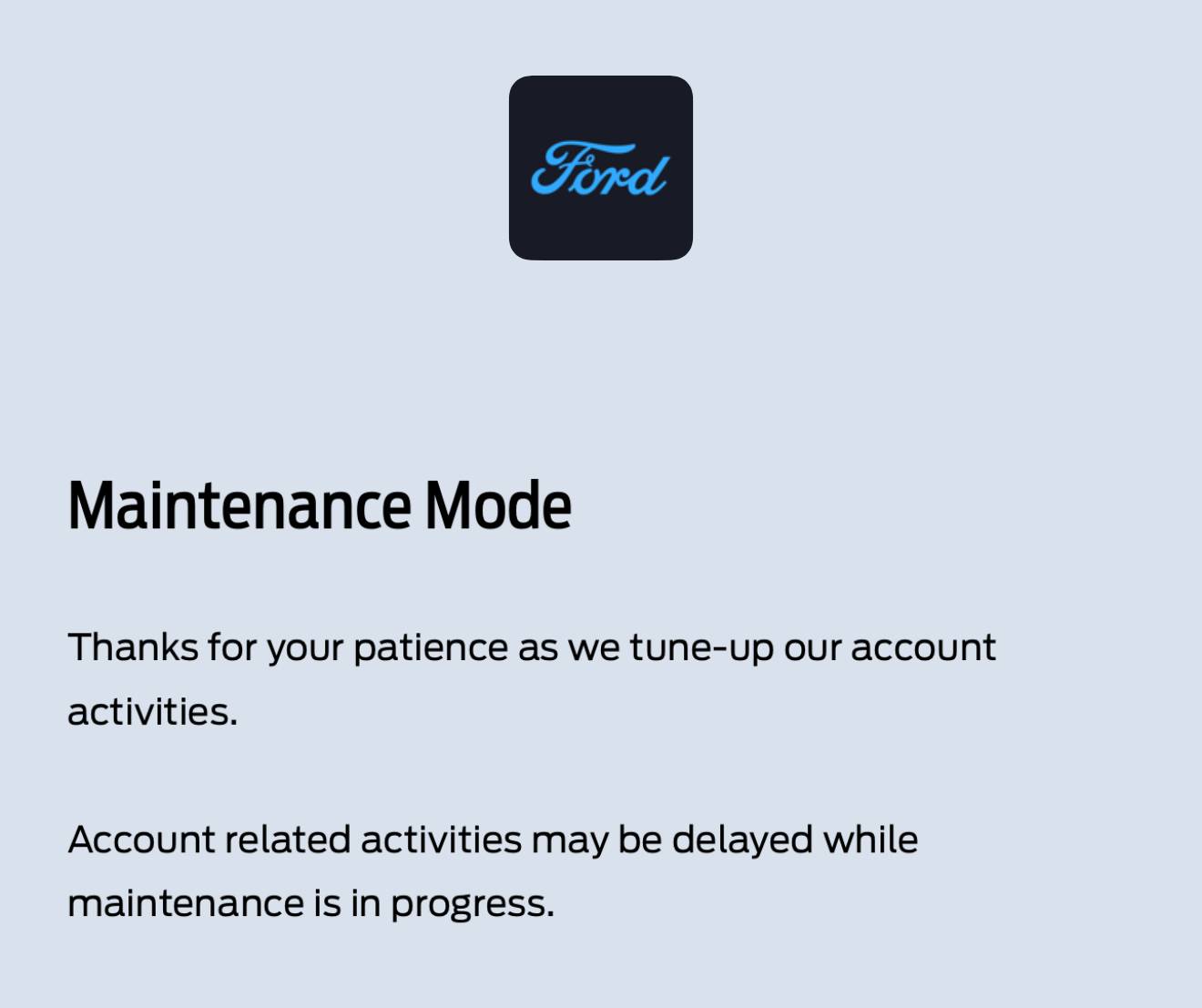 Ford F-150 Lightning Maintenance Mode!? Anyone seen this before in app? IMG_0742