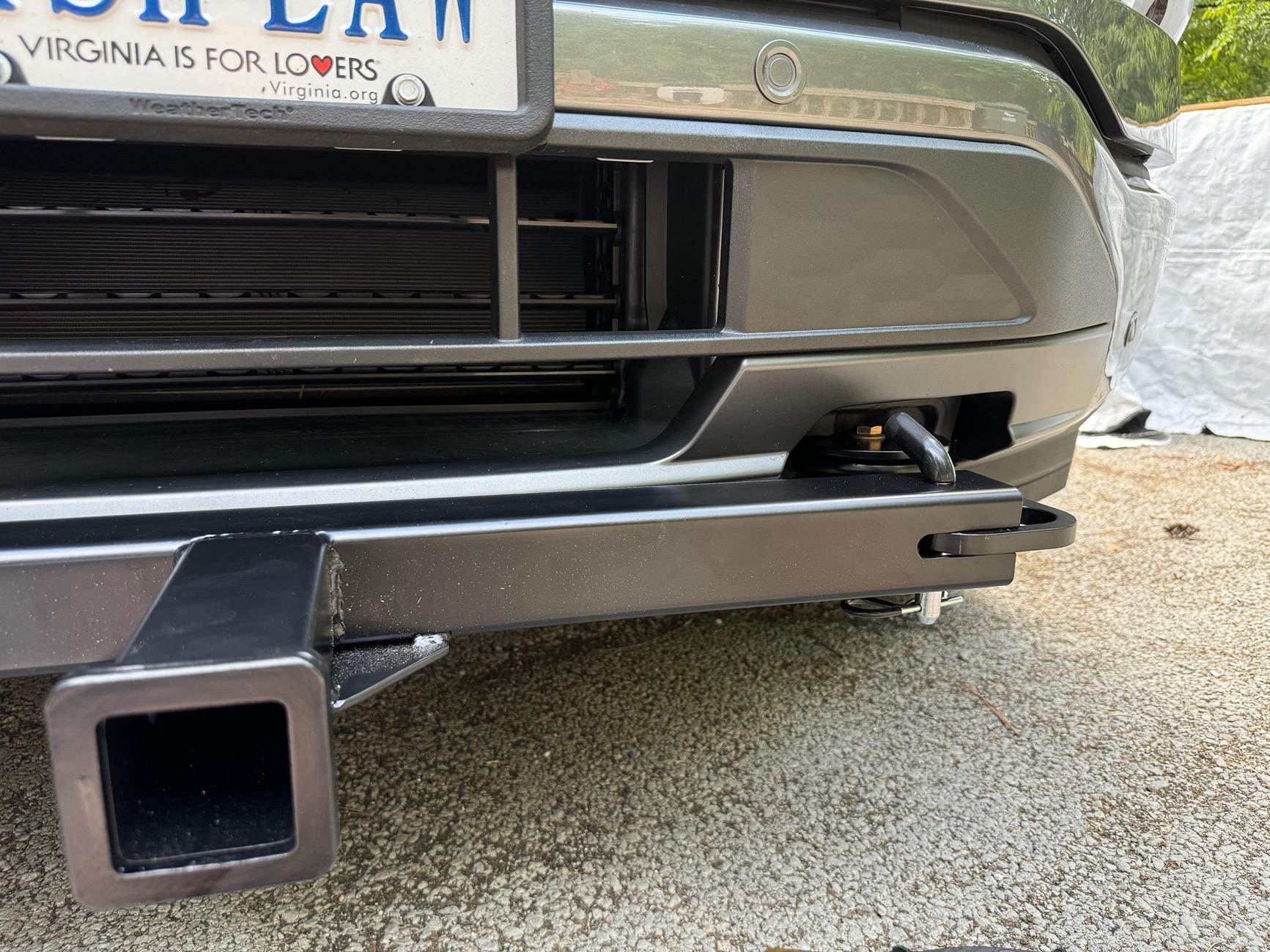 Ford F-150 Lightning Front Hitch Installed on Lightning - Good news IMG_0874