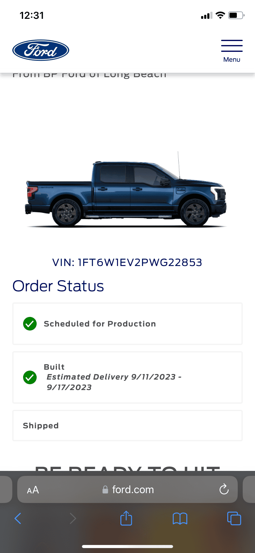 Ford F-150 Lightning ✅ 7/31/2023 Lightning Build Week Group (MY2023) IMG_0945