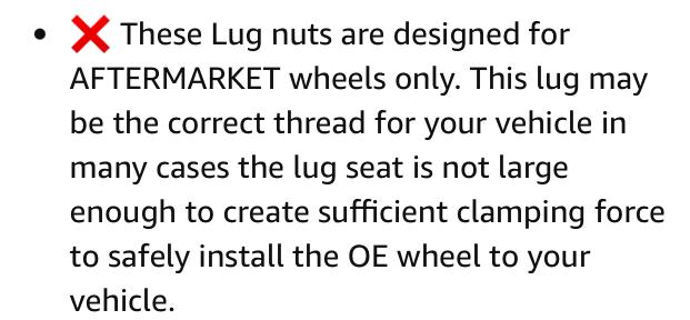 Ford F-150 Lightning Replacing OEM lug nuts to avoid future swelling IMG_0966