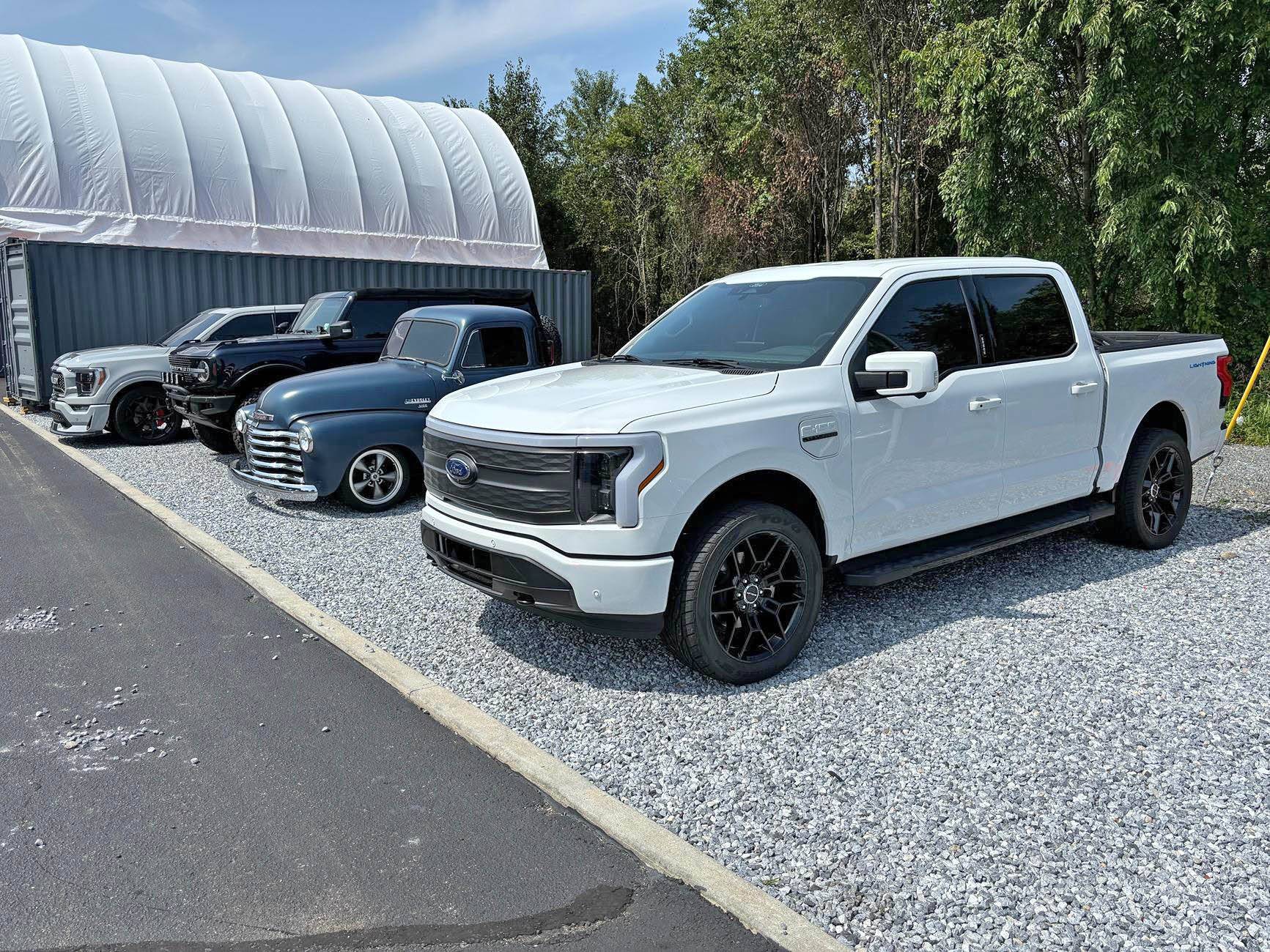 Ford F-150 Lightning Installed RC leveling kit with rear drop IMG_1087