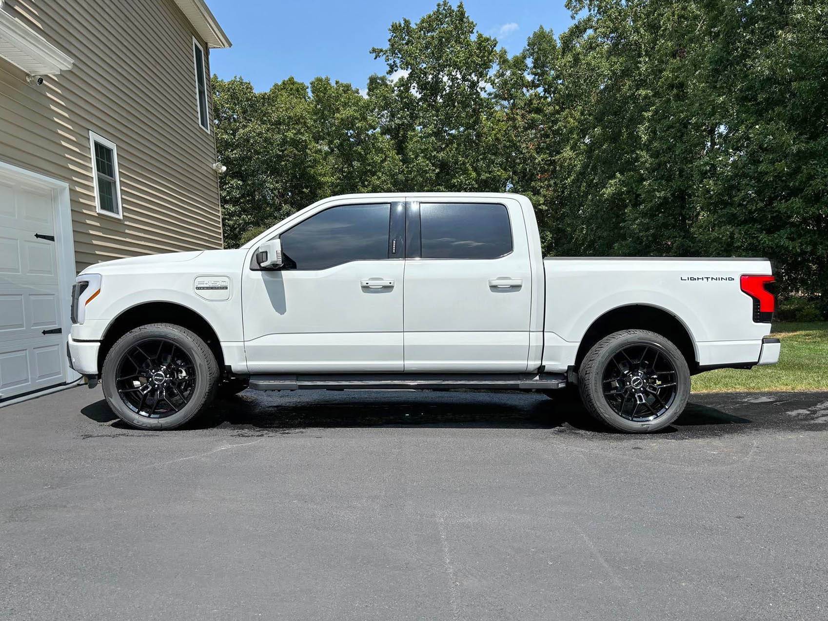 Ford F-150 Lightning Installed RC leveling kit with rear drop IMG_1099 (1)