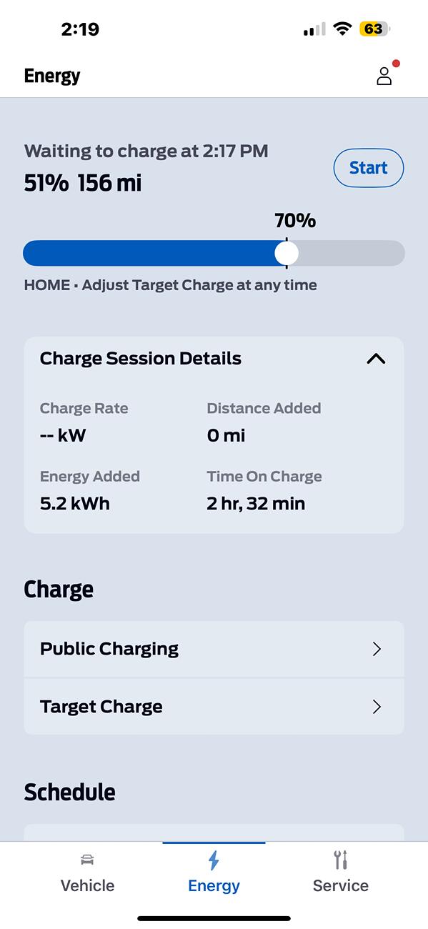 Ford F-150 Lightning One-Time Charge - "Adjust Target Charge At Any Time" Doesn't Work in iOS FordPass v5.9 IMG_1142