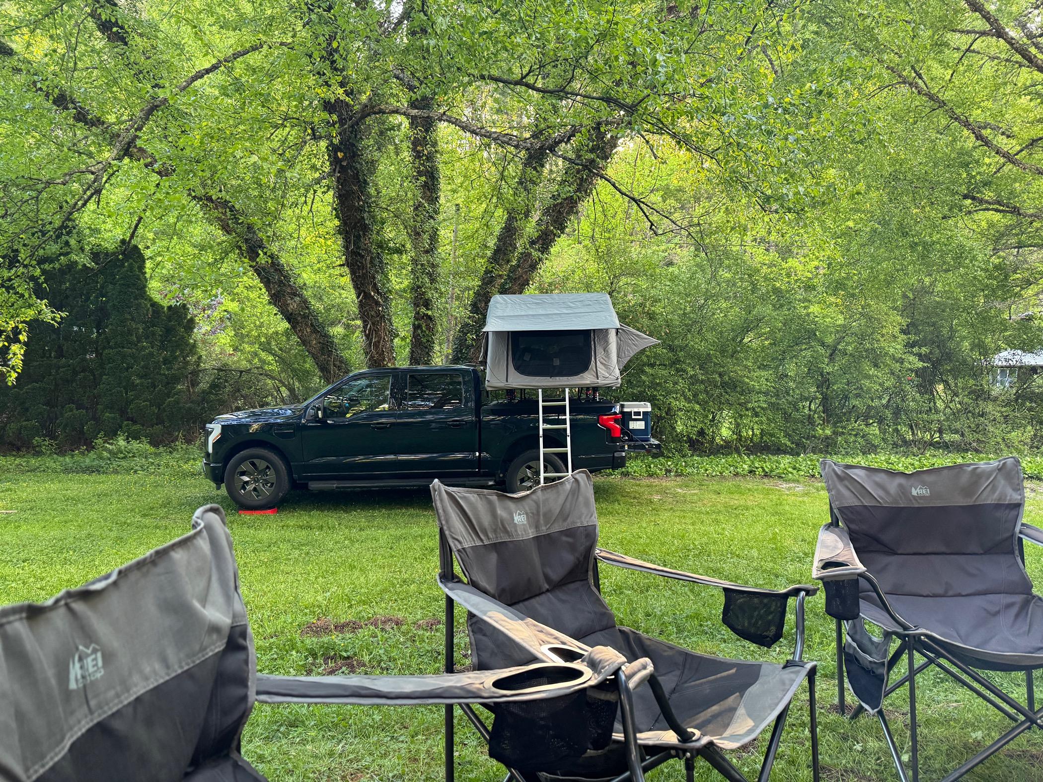 Ford F-150 Lightning Camping with the Lightning and Kodiak Canvas truck tent IMG_1277