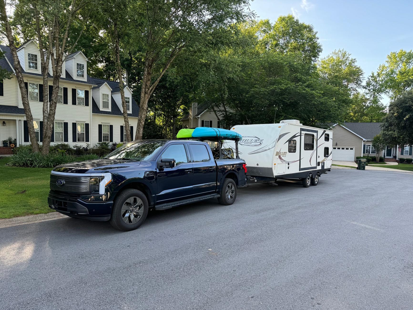 Ford F-150 Lightning Towing 1.0 kWh/mile (7,000 lb boat) IMG_1296