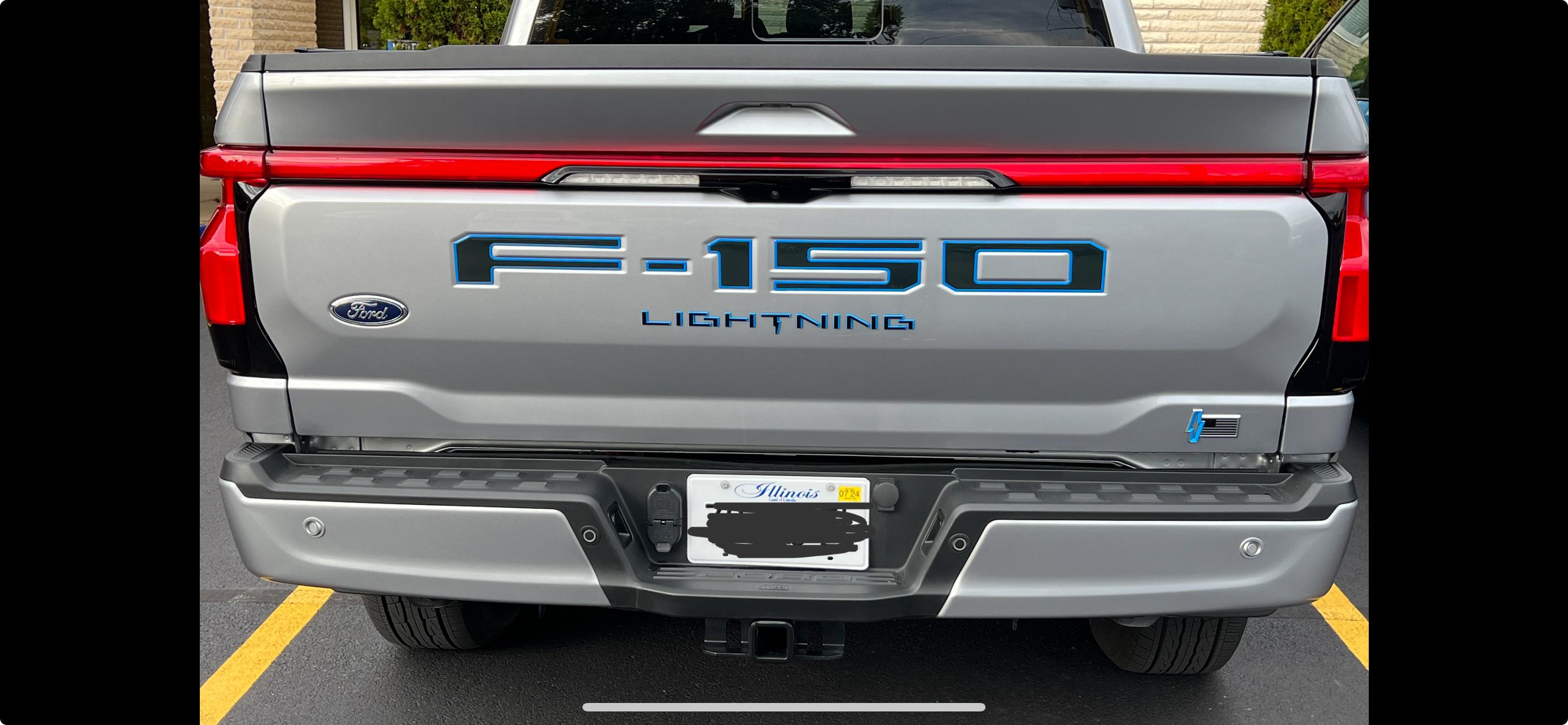 Ford F-150 Lightning Outline emblem upgrade IMG_1367