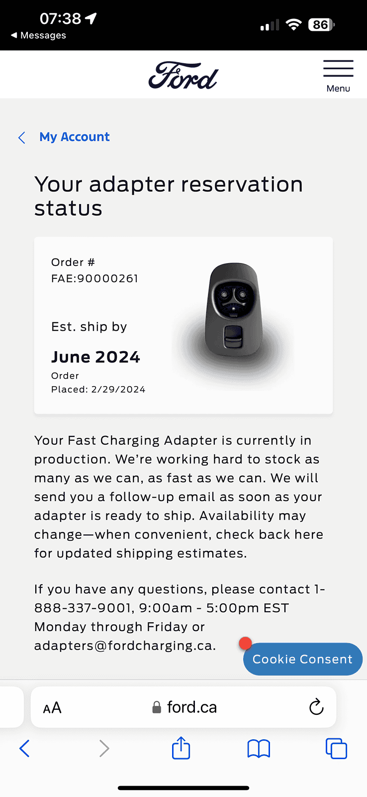 Ford F-150 Lightning Update: F-150 Lightning Fast Charging Tesla Adapters Start Shipping TODAY Per Ford! IMG_1440